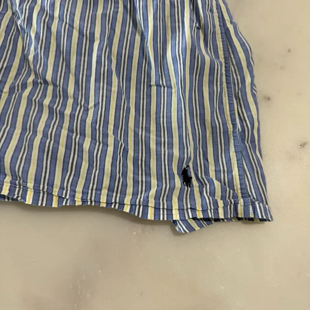 Polo Ralph Lauren Boxer Shorts Mens Large Blue Stripe Lightweight Underwear